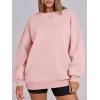 imageANRABESS Womens Sweatshirts Oversized Fleece Crew Neck Pullover Hoodies Casual Comfy 2025 Fall Fashion Basic SweatshirtPink