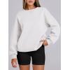imageANRABESS Womens Sweatshirts Oversized Fleece Crew Neck Pullover Hoodies Casual Comfy 2025 Fall Fashion Basic SweatshirtWhite