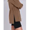 imageANRABESS Womens Turtleneck Sweatshirts Drawstring Waist Pullover Tops Loose Fit Long Sleeve Hoodies 2024 Fall Preppy OutfitsBrown