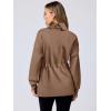 imageANRABESS Womens Turtleneck Sweatshirts Drawstring Waist Pullover Tops Loose Fit Long Sleeve Hoodies 2024 Fall Preppy OutfitsBrown