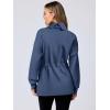 imageANRABESS Womens Turtleneck Sweatshirts Drawstring Waist Pullover Tops Loose Fit Long Sleeve Hoodies 2024 Fall Preppy OutfitsDeep Blue