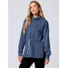 imageANRABESS Womens Turtleneck Sweatshirts Drawstring Waist Pullover Tops Loose Fit Long Sleeve Hoodies 2024 Fall Preppy OutfitsDeep Blue