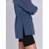 imageANRABESS Womens Turtleneck Sweatshirts Drawstring Waist Pullover Tops Loose Fit Long Sleeve Hoodies 2024 Fall Preppy OutfitsDeep Blue