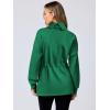 imageANRABESS Womens Turtleneck Sweatshirts Drawstring Waist Pullover Tops Loose Fit Long Sleeve Hoodies 2024 Fall Preppy OutfitsGreen