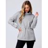imageANRABESS Womens Turtleneck Sweatshirts Drawstring Waist Pullover Tops Loose Fit Long Sleeve Hoodies 2024 Fall Preppy OutfitsGrey