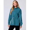 imageANRABESS Womens Turtleneck Sweatshirts Drawstring Waist Pullover Tops Loose Fit Long Sleeve Hoodies 2024 Fall Preppy OutfitsLake