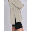 imageANRABESS Womens Turtleneck Sweatshirts Drawstring Waist Pullover Tops Loose Fit Long Sleeve Hoodies 2024 Fall Preppy OutfitsLight Khaki