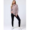 imageANRABESS Womens Turtleneck Sweatshirts Drawstring Waist Pullover Tops Loose Fit Long Sleeve Hoodies 2024 Fall Preppy OutfitsNutmeg