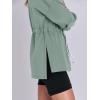 imageANRABESS Womens Turtleneck Sweatshirts Drawstring Waist Pullover Tops Loose Fit Long Sleeve Hoodies 2024 Fall Preppy OutfitsPea Green