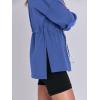imageANRABESS Womens Turtleneck Sweatshirts Drawstring Waist Pullover Tops Loose Fit Long Sleeve Hoodies 2024 Fall Preppy OutfitsRoyal Blue