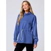 imageANRABESS Womens Turtleneck Sweatshirts Drawstring Waist Pullover Tops Loose Fit Long Sleeve Hoodies 2024 Fall Preppy OutfitsRoyal Blue