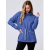 imageANRABESS Womens Turtleneck Sweatshirts Drawstring Waist Pullover Tops Loose Fit Long Sleeve Hoodies 2024 Fall Preppy OutfitsRoyal Blue