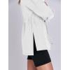 imageANRABESS Womens Turtleneck Sweatshirts Drawstring Waist Pullover Tops Loose Fit Long Sleeve Hoodies 2024 Fall Preppy OutfitsWhite