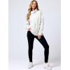 imageANRABESS Womens Turtleneck Sweatshirts Drawstring Waist Pullover Tops Loose Fit Long Sleeve Hoodies 2024 Fall Preppy OutfitsWhite