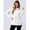 imageANRABESS Womens Turtleneck Sweatshirts Drawstring Waist Pullover Tops Loose Fit Long Sleeve Hoodies 2024 Fall Preppy OutfitsWhite