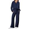 imageANRABESS Women 2 Piece Outfits Sweatsuit Oversized Sweatshirt Sweatpants Tracksuit Sweat Lounge Matching Set 2025 Fall TrendyNavy Blue