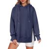 imageANRABESS Women Oversized Hoodies Side Zipper Fleece Long Sweatshirts Lightweight Tunic Pullover 2024 Fall Trendy ClothesRoyal Blue