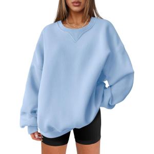 imageANRABESS Womens Sweatshirts Oversized Fleece Crew Neck Pullover Hoodies Casual Comfy 2025 Fall Fashion Basic SweatshirtBlue