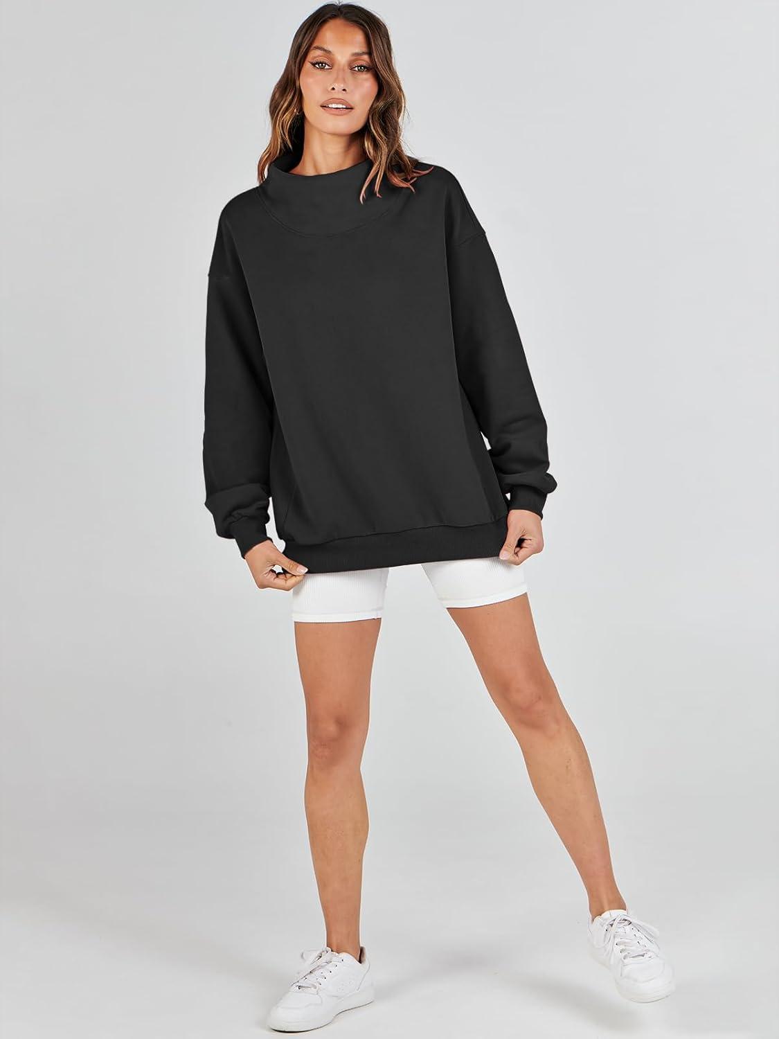 imageANRABESS Womens Oversized Sweatshirts Turtleneck Pullover Long Sleeve Hoodies Tops 2024 Fall Fashion Preppy OutfitsBlack