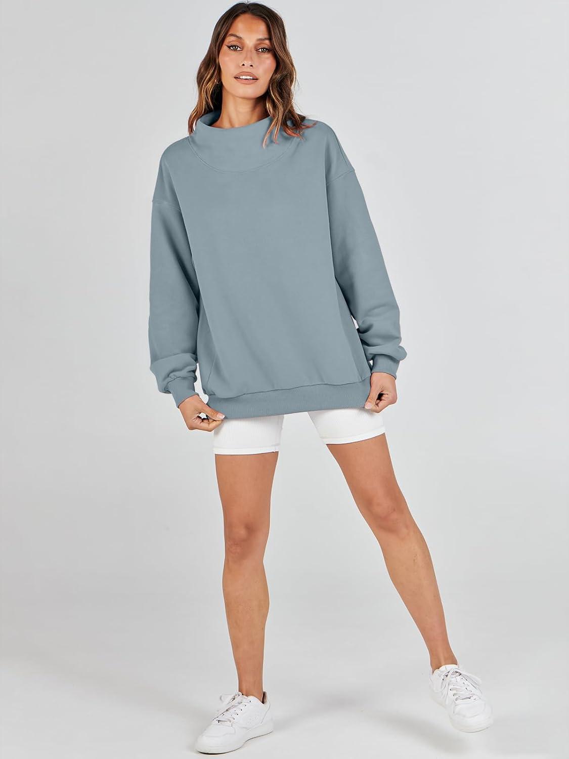 imageANRABESS Womens Oversized Sweatshirts Turtleneck Pullover Long Sleeve Hoodies Tops 2024 Fall Fashion Preppy OutfitsDeep Blue