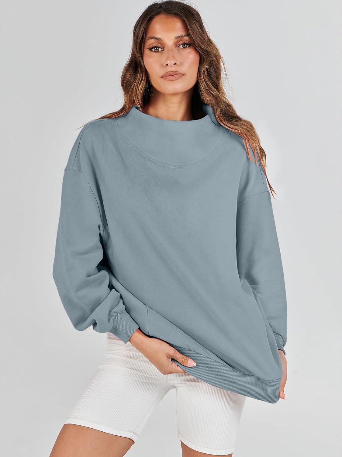 imageANRABESS Womens Oversized Sweatshirts Turtleneck Pullover Long Sleeve Hoodies Tops 2024 Fall Fashion Preppy OutfitsDeep Blue