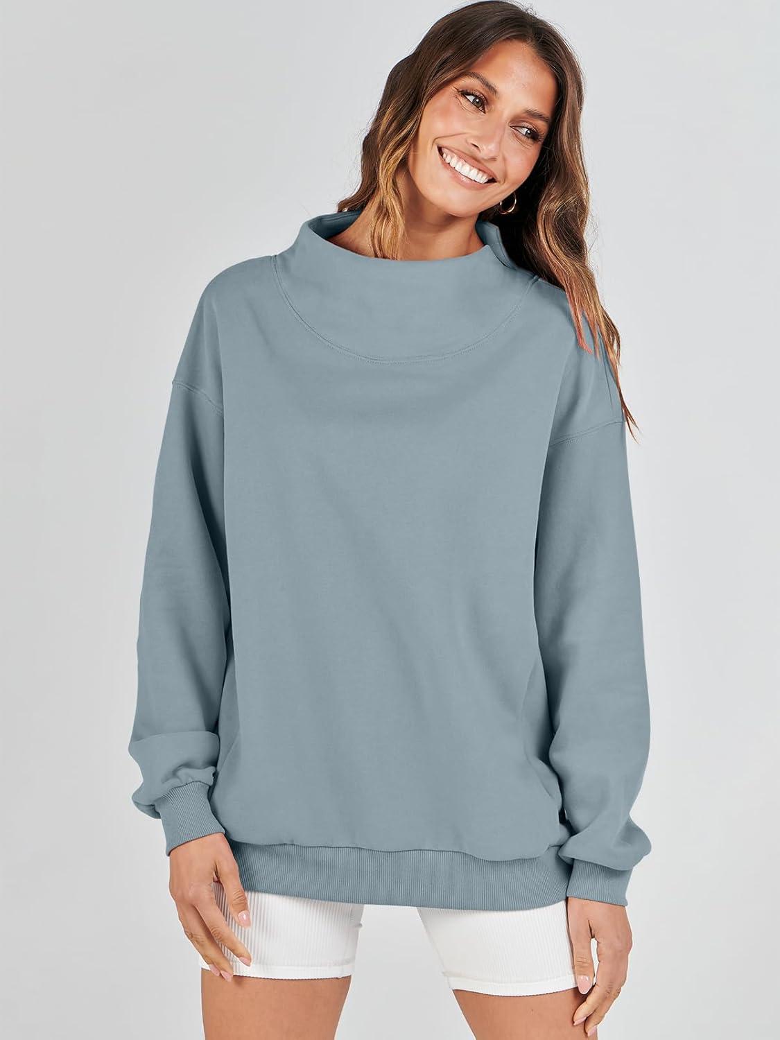 imageANRABESS Womens Oversized Sweatshirts Turtleneck Pullover Long Sleeve Hoodies Tops 2024 Fall Fashion Preppy OutfitsDeep Blue