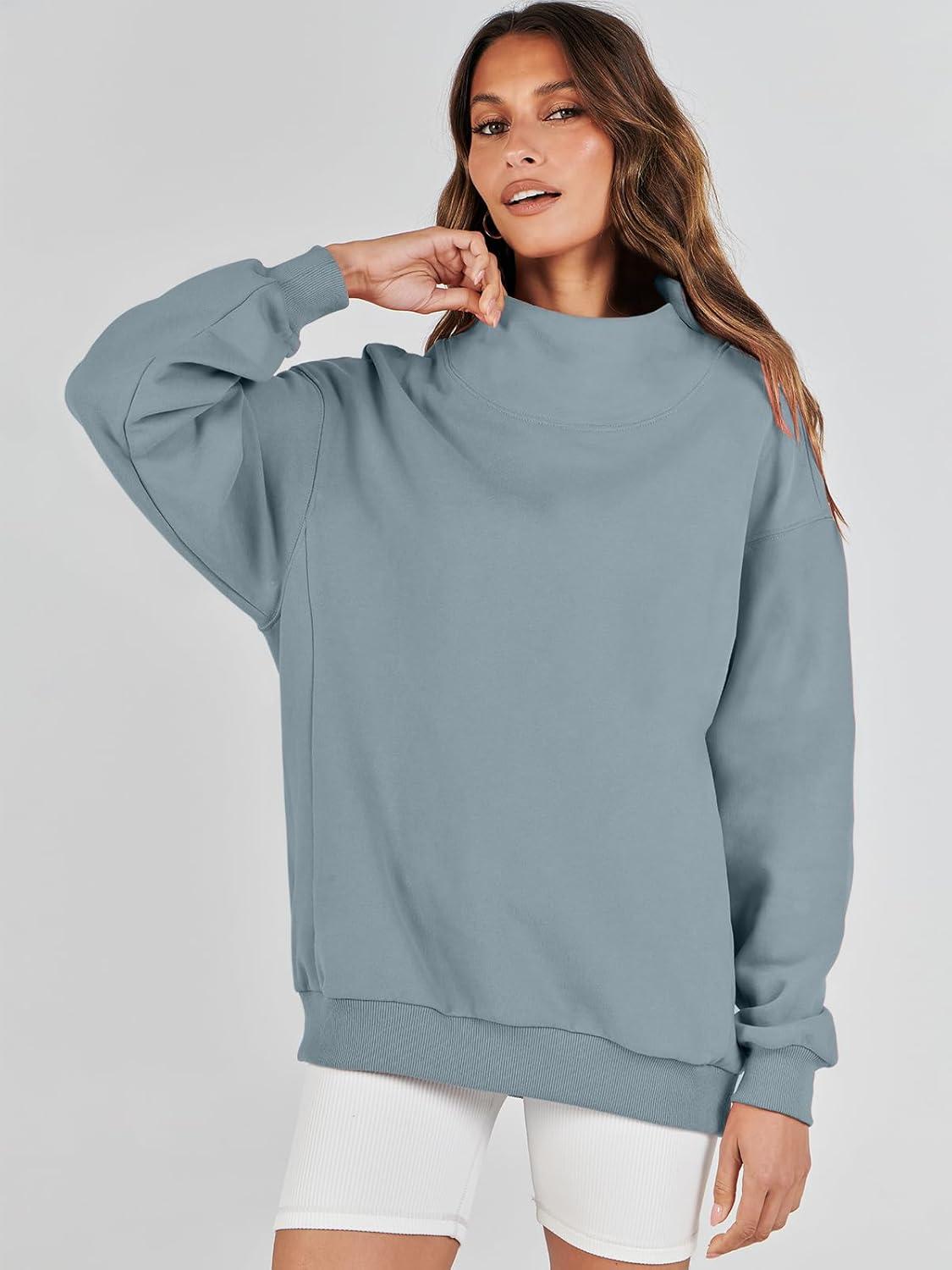 imageANRABESS Womens Oversized Sweatshirts Turtleneck Pullover Long Sleeve Hoodies Tops 2024 Fall Fashion Preppy OutfitsDeep Blue