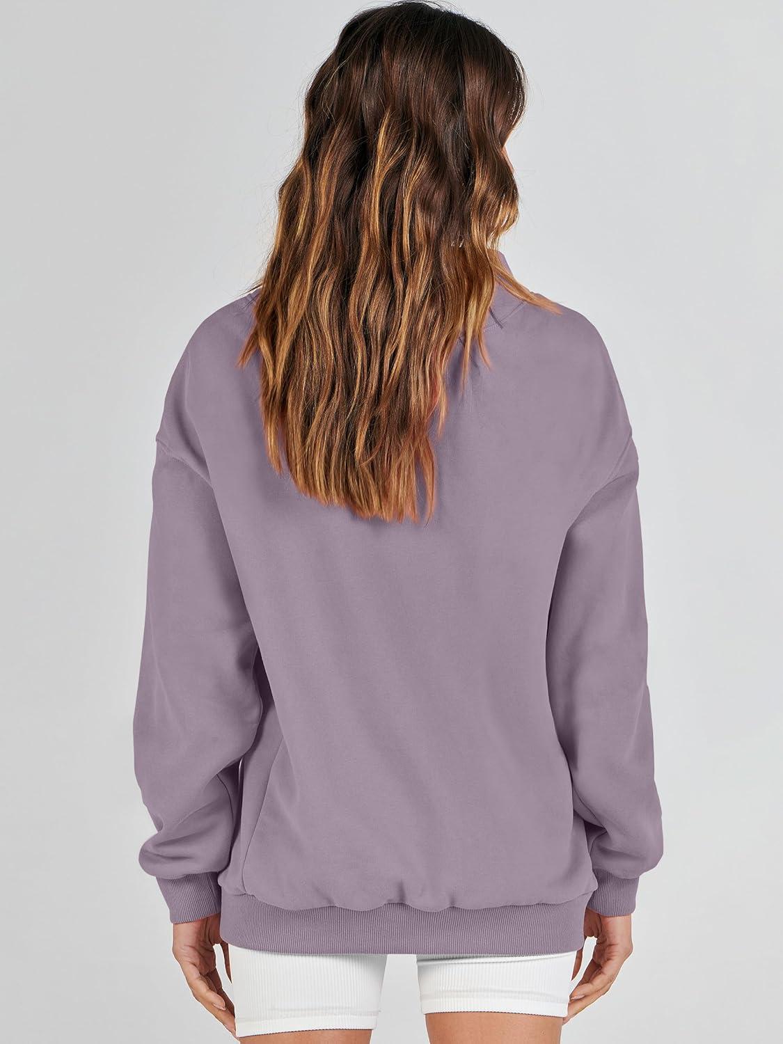 imageANRABESS Womens Oversized Sweatshirts Turtleneck Pullover Long Sleeve Hoodies Tops 2024 Fall Fashion Preppy OutfitsNutmeg