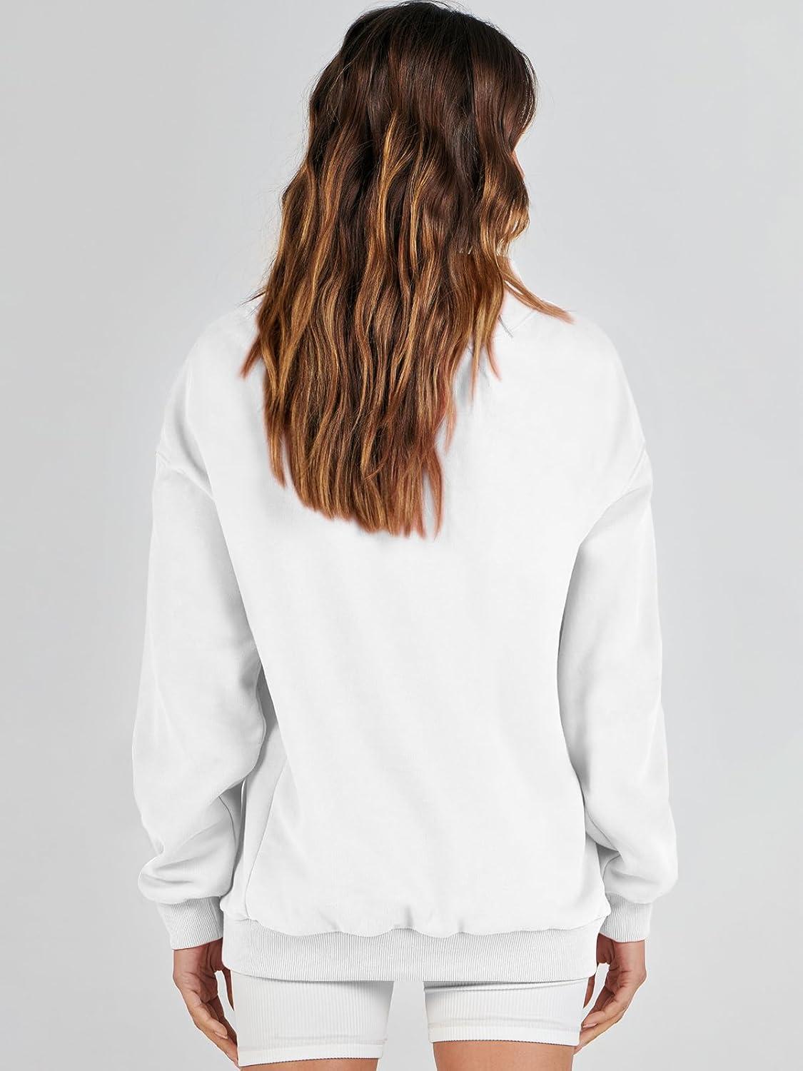 imageANRABESS Womens Oversized Sweatshirts Turtleneck Pullover Long Sleeve Hoodies Tops 2024 Fall Fashion Preppy OutfitsWhite