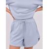imageANRABESS Two Piece Outfits Oversized Top Lounge Shorts Matching Sets 2025 Summer Fashion Sweatsuits Travel Airport ClothesLight Blue