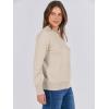 imageANRABESS Womens Long Sleeve Crewneck Classic 2025 Fall Soft Basic Pullover Sweaters TopAlmond