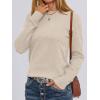 imageANRABESS Womens Long Sleeve Crewneck Classic 2025 Fall Soft Basic Pullover Sweaters TopAlmond