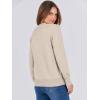 imageANRABESS Womens Long Sleeve Crewneck Classic 2025 Fall Soft Basic Pullover Sweaters TopAlmond