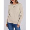 imageANRABESS Womens Long Sleeve Crewneck Classic 2025 Fall Soft Basic Pullover Sweaters TopAlmond