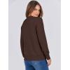 imageANRABESS Womens Long Sleeve Crewneck Classic 2025 Fall Soft Basic Pullover Sweaters TopCoffee