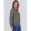 imageANRABESS Womens Long Sleeve Crewneck Classic 2025 Fall Soft Basic Pullover Sweaters TopDark Gray
