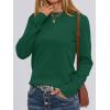 imageANRABESS Womens Long Sleeve Crewneck Classic 2025 Fall Soft Basic Pullover Sweaters TopGreen