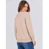 imageANRABESS Womens Long Sleeve Crewneck Classic 2025 Fall Soft Basic Pullover Sweaters TopKhaki