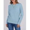 imageANRABESS Womens Long Sleeve Crewneck Classic 2025 Fall Soft Basic Pullover Sweaters TopLight Blue