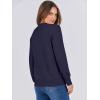 imageANRABESS Womens Long Sleeve Crewneck Classic 2025 Fall Soft Basic Pullover Sweaters TopNavy Blue