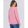 imageANRABESS Womens Long Sleeve Crewneck Classic 2025 Fall Soft Basic Pullover Sweaters TopPink