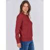 imageANRABESS Womens Long Sleeve Crewneck Classic 2025 Fall Soft Basic Pullover Sweaters TopRed