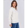 imageANRABESS Womens Long Sleeve Crewneck Classic 2025 Fall Soft Basic Pullover Sweaters TopWhite