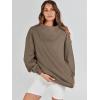 imageANRABESS Womens Oversized Sweatshirts Turtleneck Pullover Long Sleeve Hoodies Tops 2024 Fall Fashion Preppy OutfitsBrown