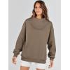 imageANRABESS Womens Oversized Sweatshirts Turtleneck Pullover Long Sleeve Hoodies Tops 2024 Fall Fashion Preppy OutfitsBrown