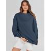 imageANRABESS Womens Oversized Sweatshirts Turtleneck Pullover Long Sleeve Hoodies Tops 2024 Fall Fashion Preppy OutfitsDark Navy Blue
