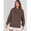 imageANRABESS Womens Oversized Sweatshirts Turtleneck Pullover Long Sleeve Hoodies Tops 2024 Fall Fashion Preppy OutfitsDeep Brown