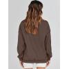 imageANRABESS Womens Oversized Sweatshirts Turtleneck Pullover Long Sleeve Hoodies Tops 2024 Fall Fashion Preppy OutfitsDeep Brown