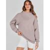 imageANRABESS Womens Oversized Sweatshirts Turtleneck Pullover Long Sleeve Hoodies Tops 2024 Fall Fashion Preppy OutfitsKhaki