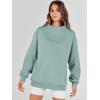 imageANRABESS Womens Oversized Sweatshirts Turtleneck Pullover Long Sleeve Hoodies Tops 2024 Fall Fashion Preppy OutfitsLight Green